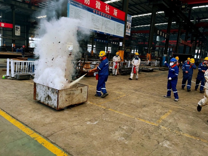 Eihe Steel Structure menjalankan latihan kebakaran 