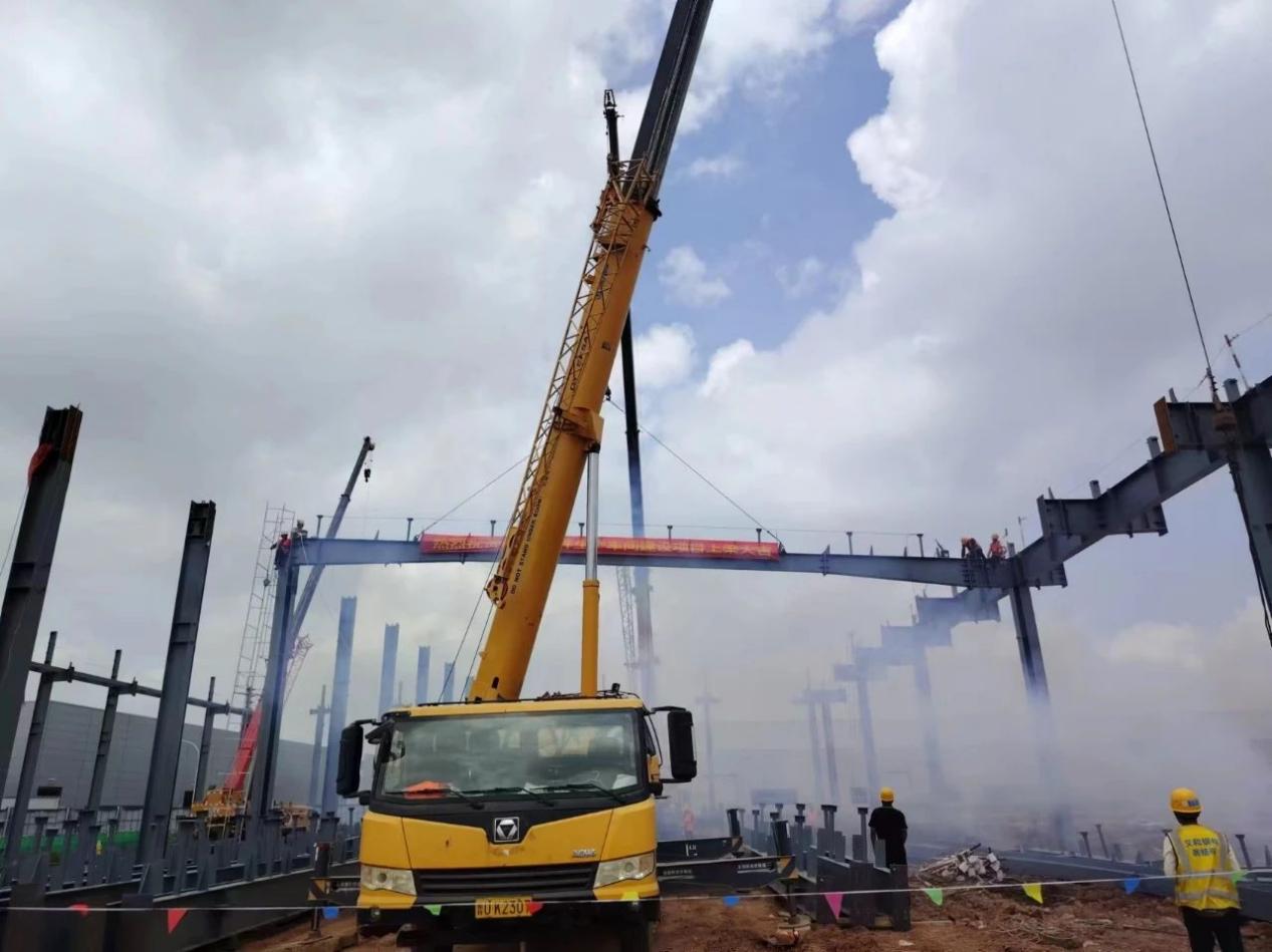 Projek Pembinaan Bengkel Pengeluaran Chery KD di Beam, Eihe menyedari Projek Pembinaan Base Chery Automobile Qingdao memenangi tawaran 
